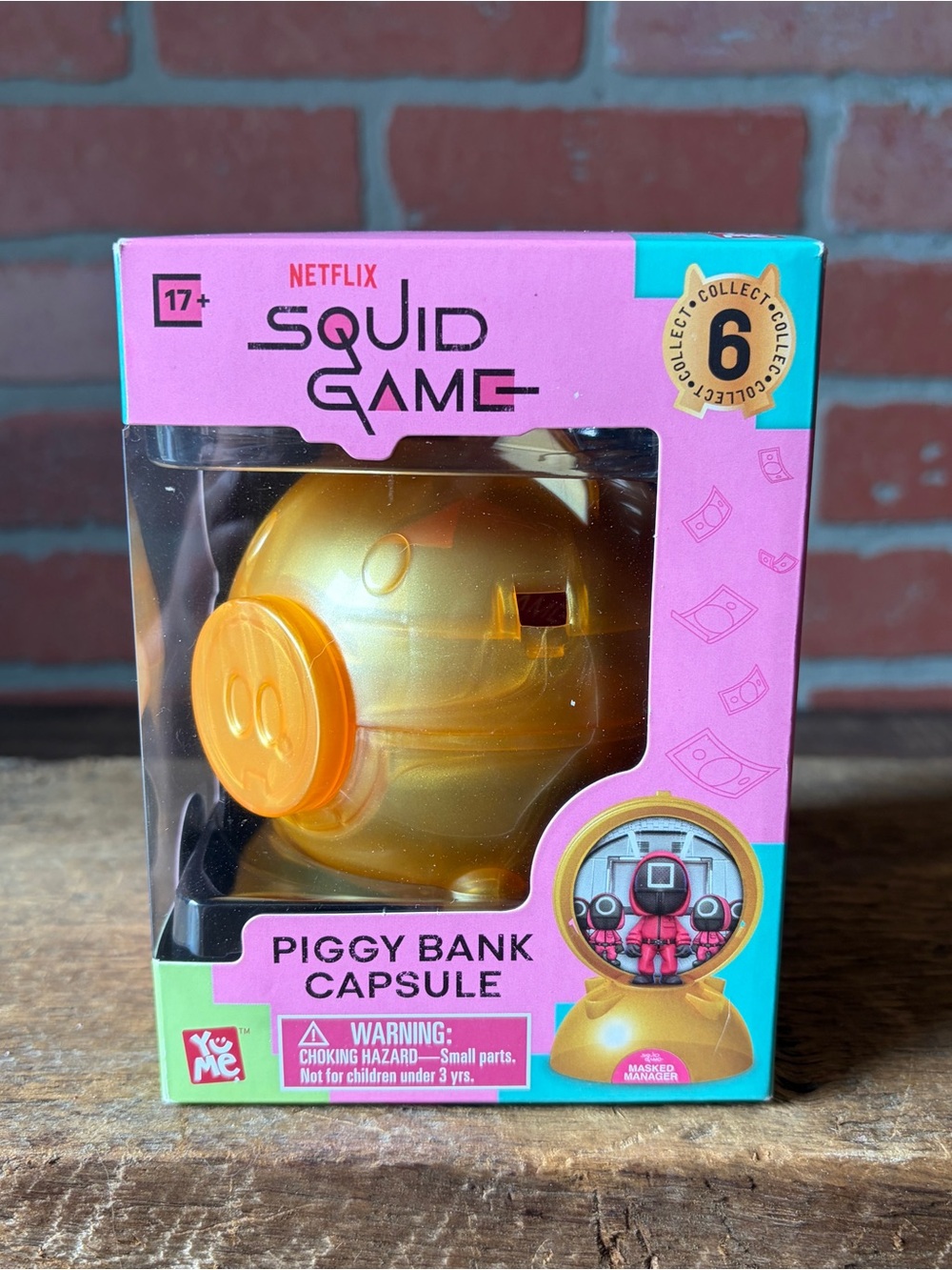 Netflix Squid Game Piggy Bank Capsule Vinyl Figure Collectible. YouTooz/YuMe